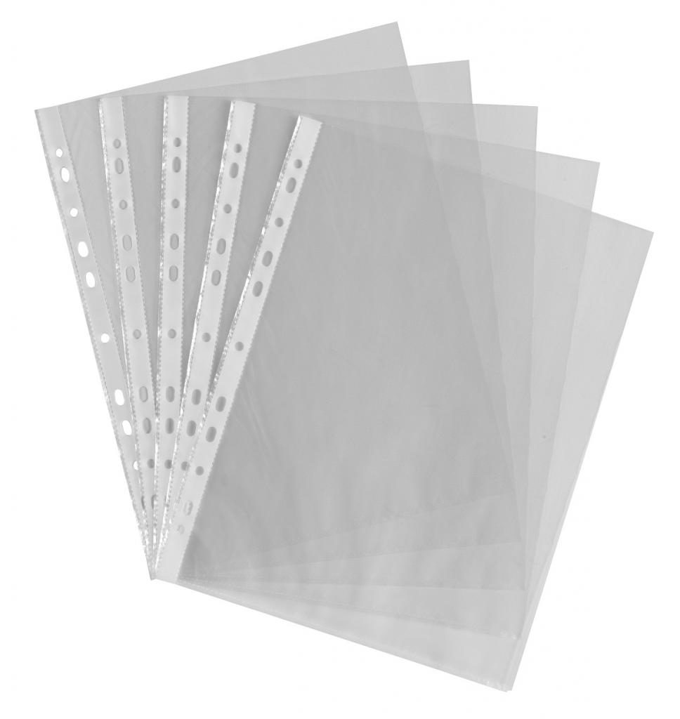 A4 MultiPunched Pockets for Ringbinders Clear 100 pack SMCO